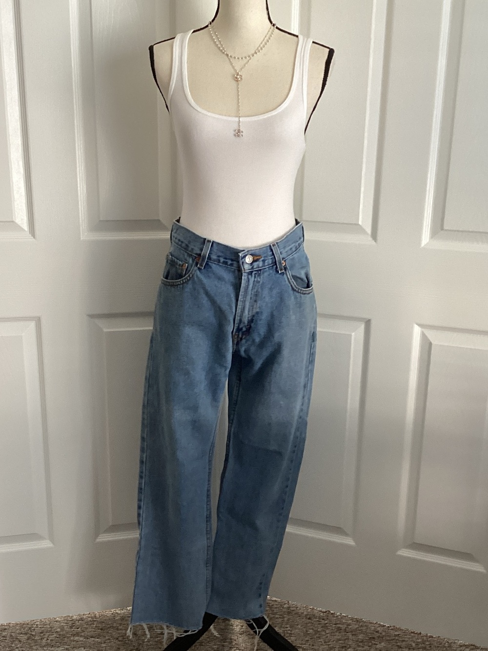 classic 505 fray loved levis